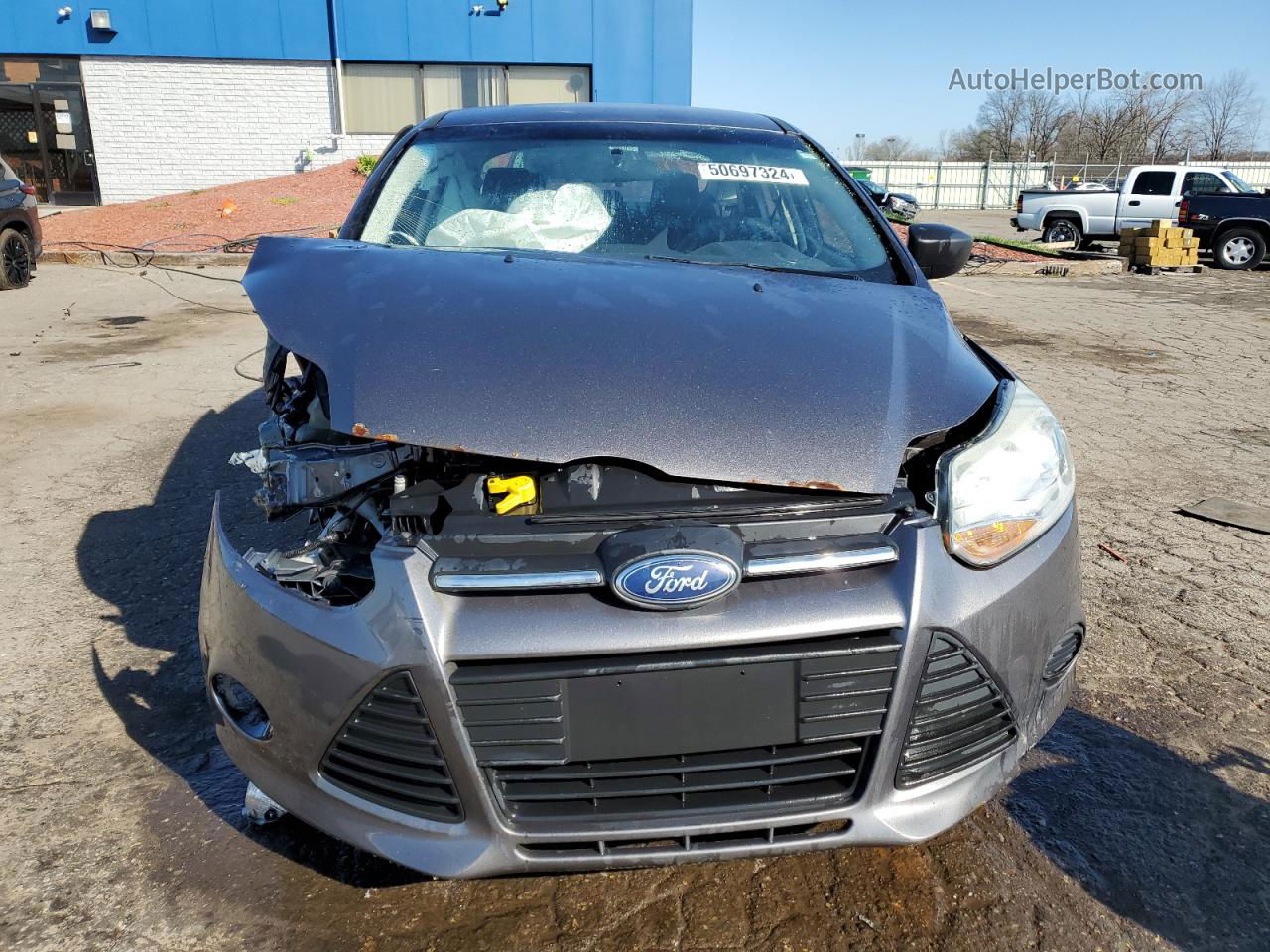 2013 Ford Focus S Gray vin: 1FADP3E23DL182974