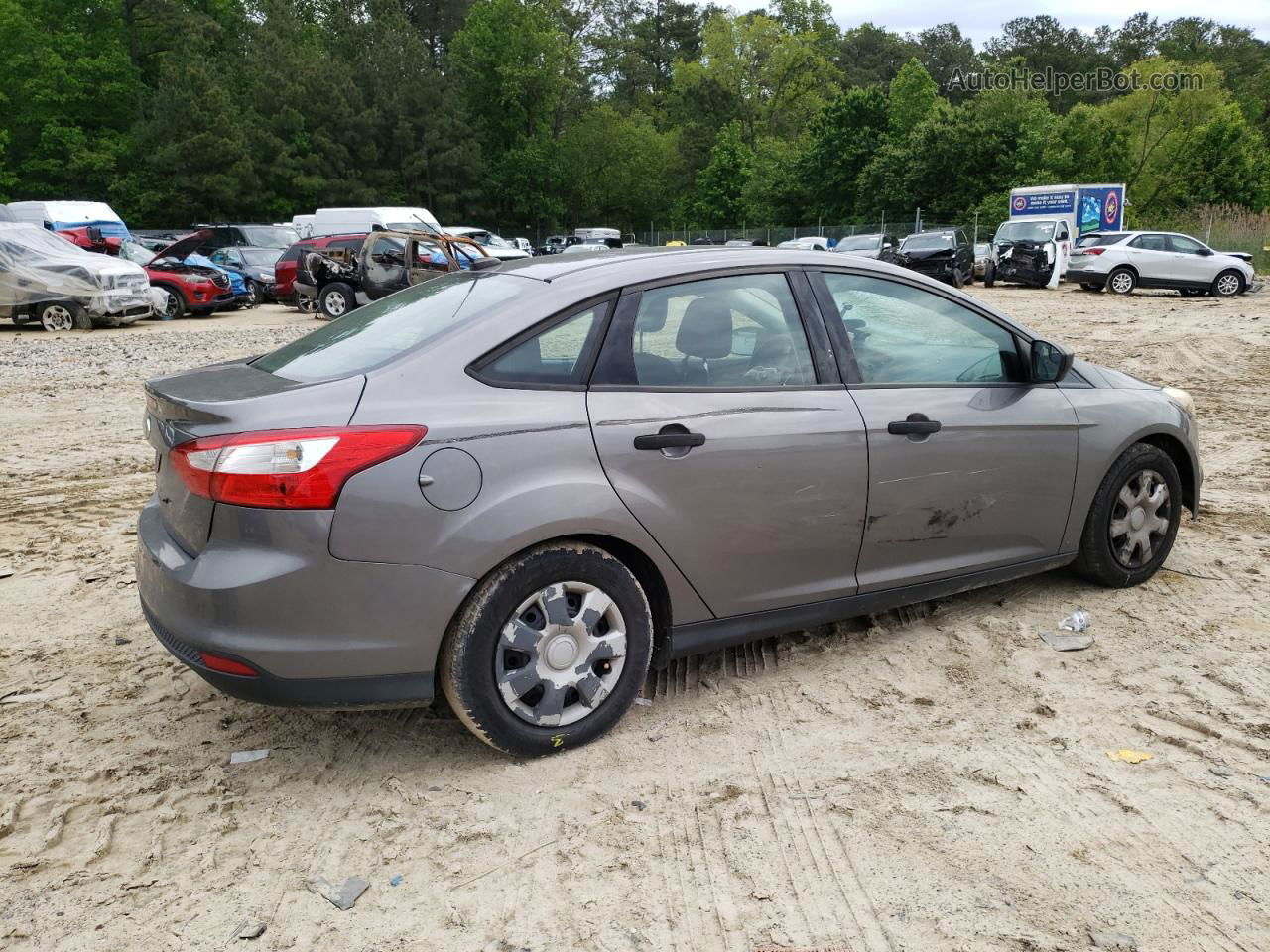 2014 Ford Focus S Gray vin: 1FADP3E23EL186914