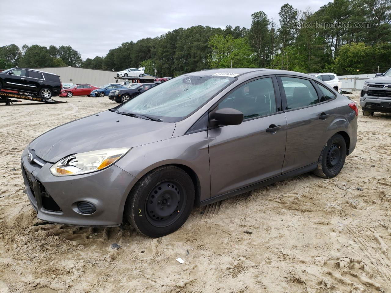 2014 Ford Focus S Gray vin: 1FADP3E23EL186914