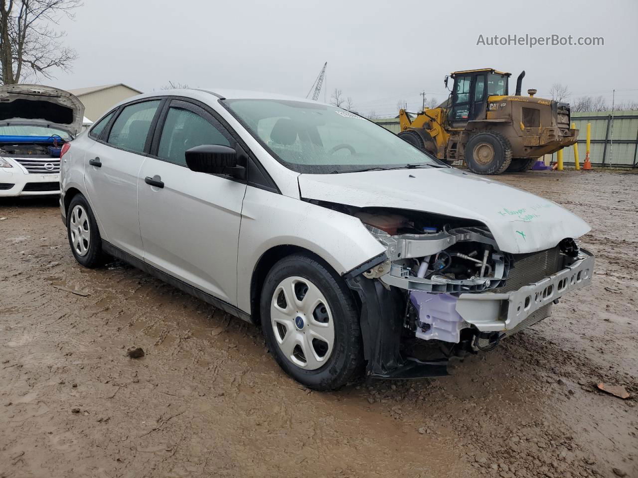 2014 Ford Focus S Silver vin: 1FADP3E23EL435048