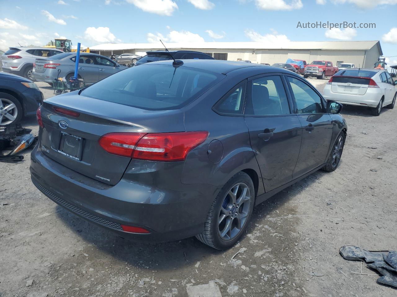 2015 Ford Focus S Gray vin: 1FADP3E23FL365424