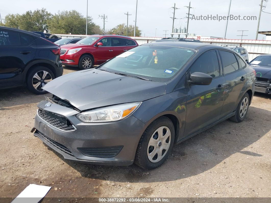 2018 Ford Focus S Gray vin: 1FADP3E23JL286697