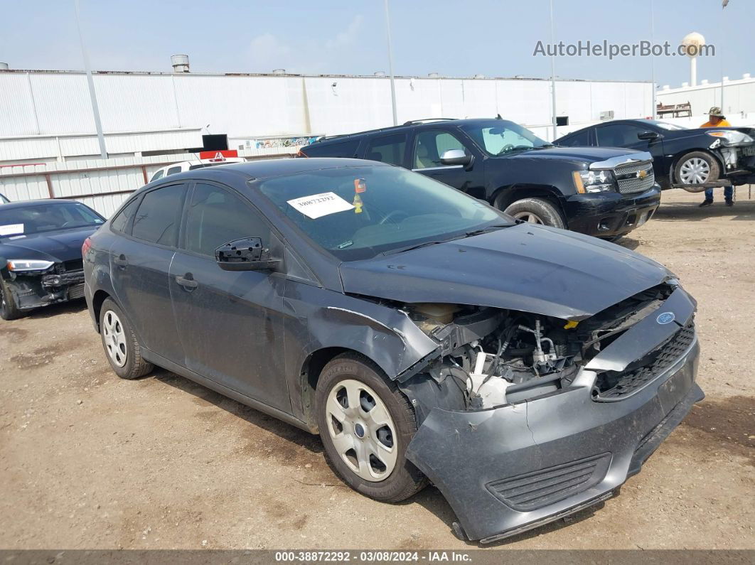 2018 Ford Focus S Gray vin: 1FADP3E23JL286697