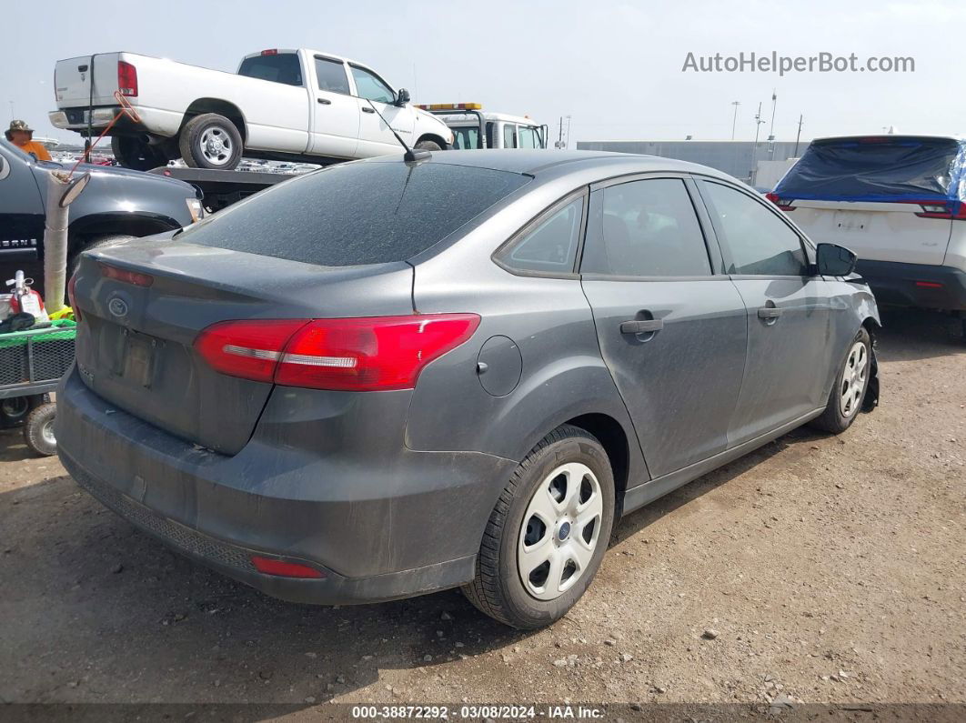 2018 Ford Focus S Gray vin: 1FADP3E23JL286697