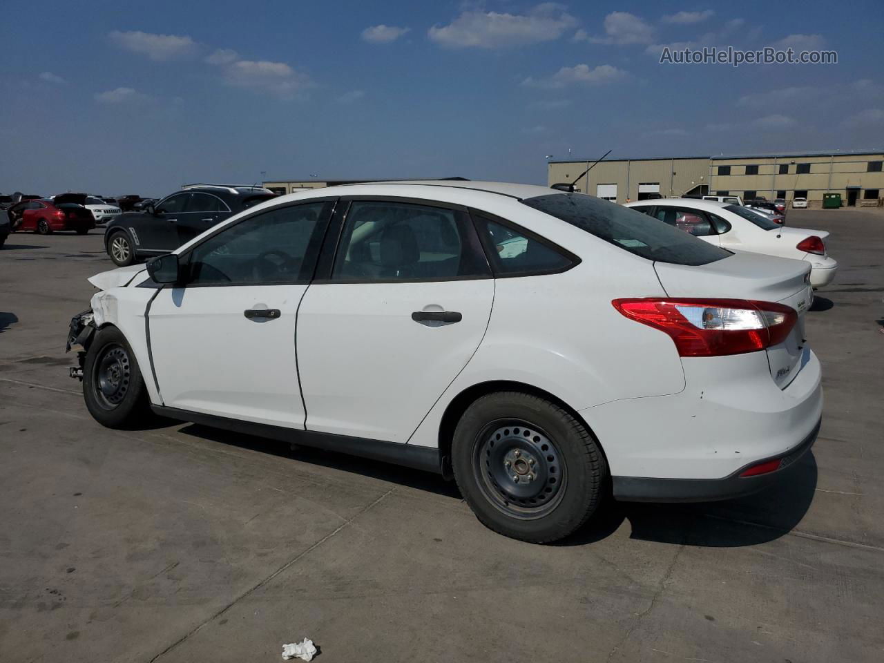 2013 Ford Focus S White vin: 1FADP3E24DL178738