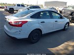 2013 Ford Focus S White vin: 1FADP3E24DL279567