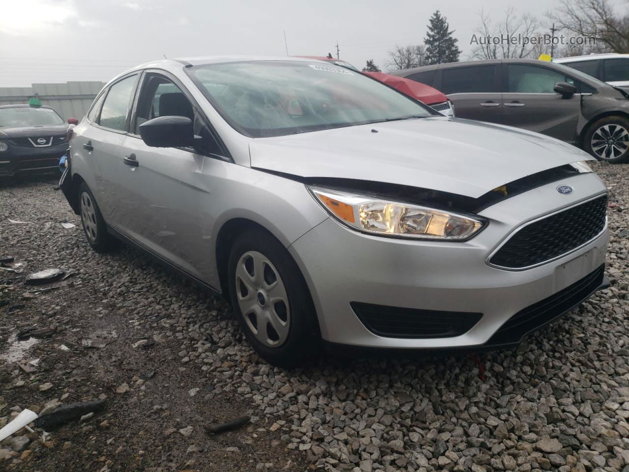 2017 Ford Focus S Silver vin: 1FADP3E24HL253525