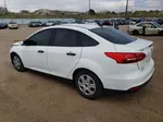 2018 Ford Focus S White vin: 1FADP3E24JL312515