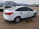 2018 Ford Focus S White vin: 1FADP3E24JL312515