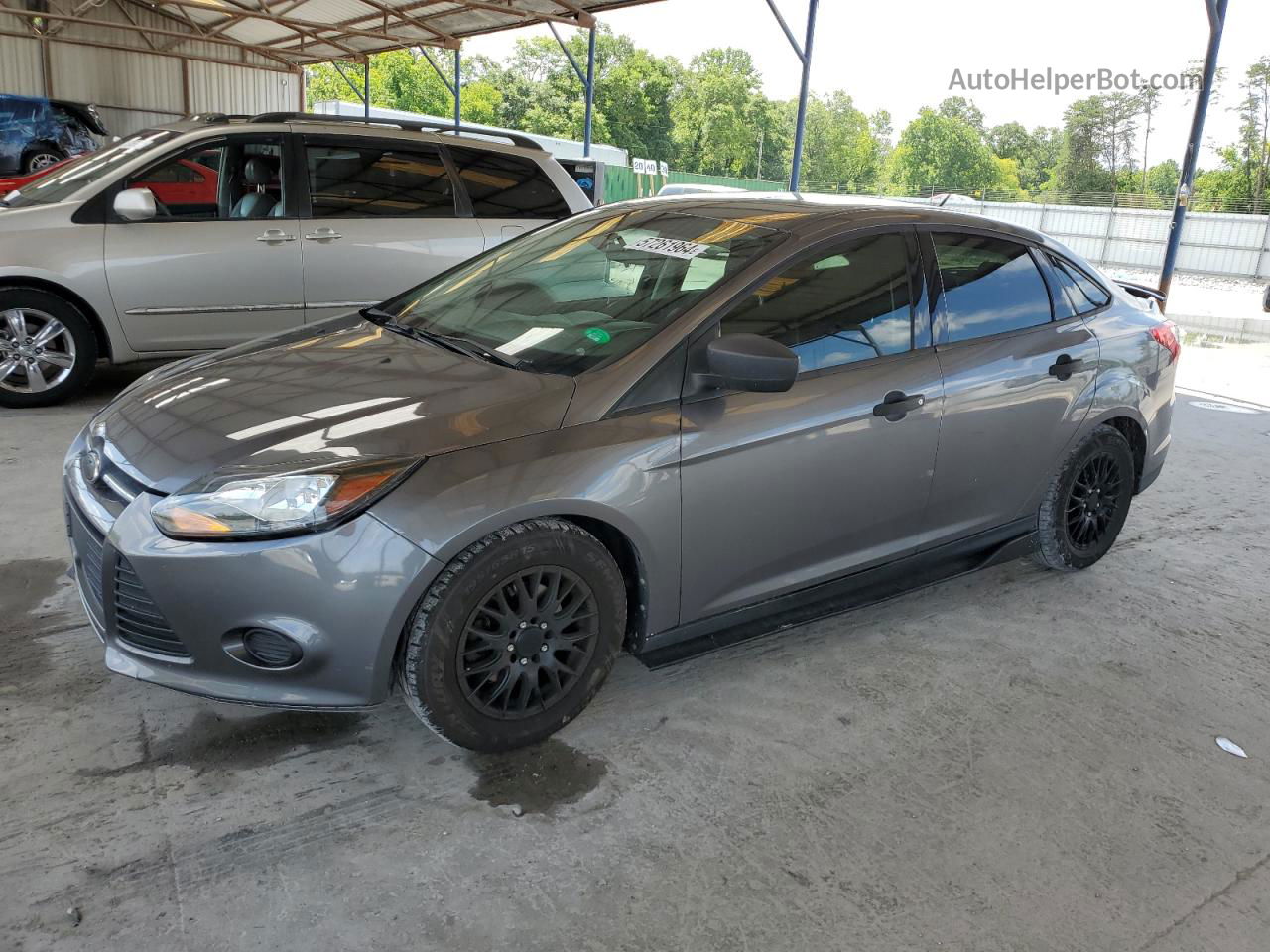 2013 Ford Focus S Угольный vin: 1FADP3E25DL124932