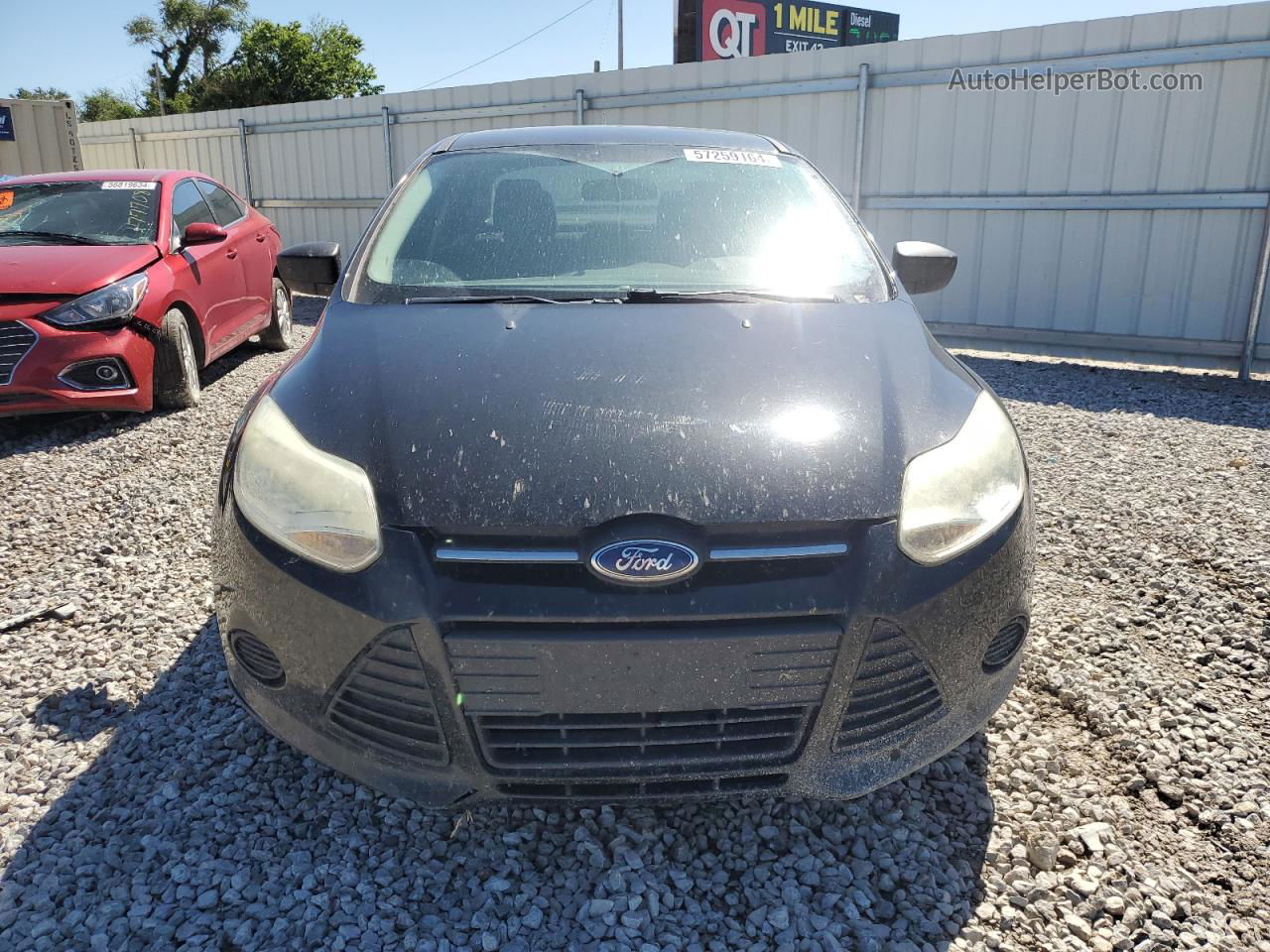 2013 Ford Focus S Черный vin: 1FADP3E25DL284244