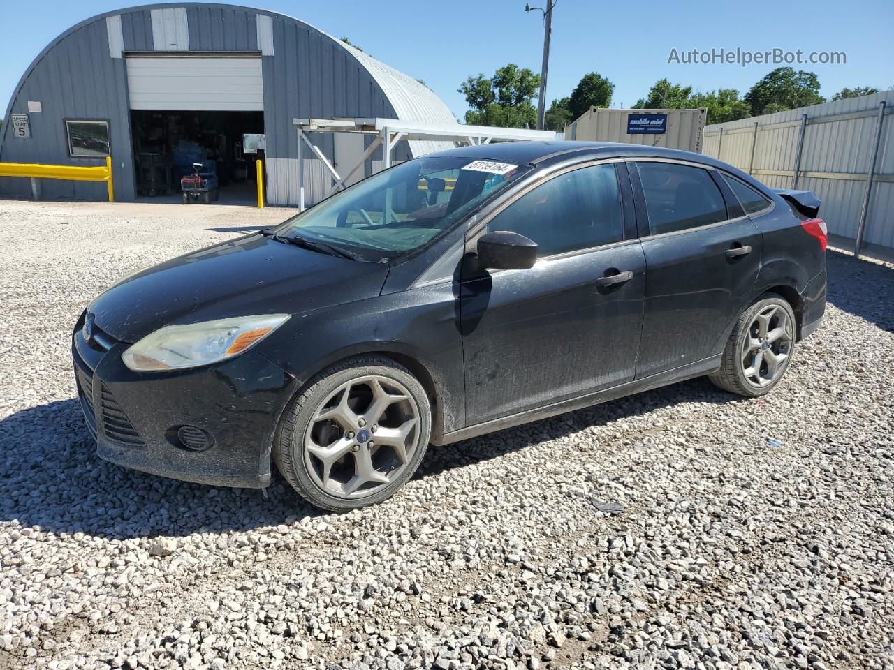 2013 Ford Focus S Черный vin: 1FADP3E25DL284244