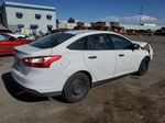 2013 Ford Focus S White vin: 1FADP3E25DL320725