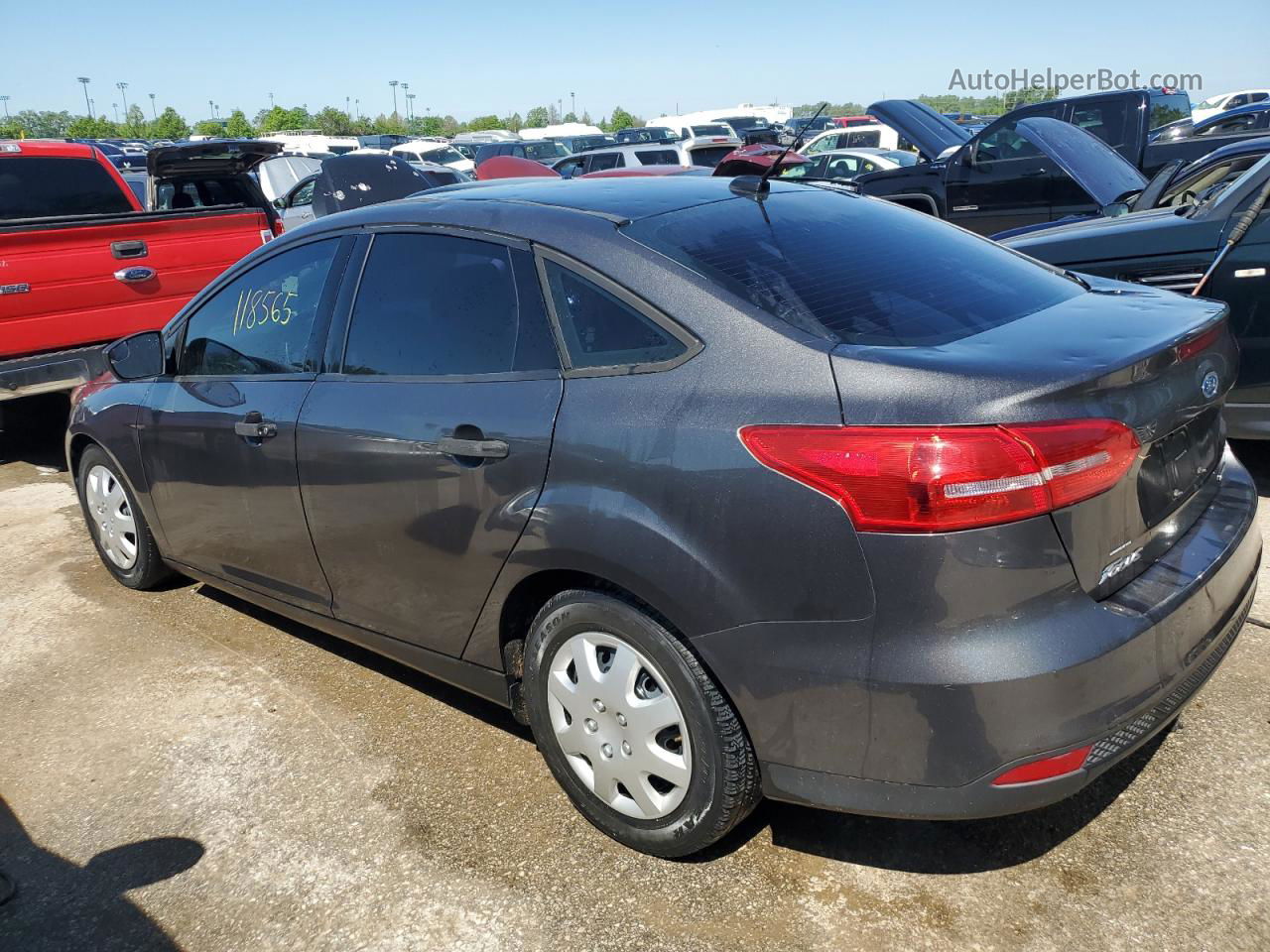 2015 Ford Focus S Gray vin: 1FADP3E25FL368650