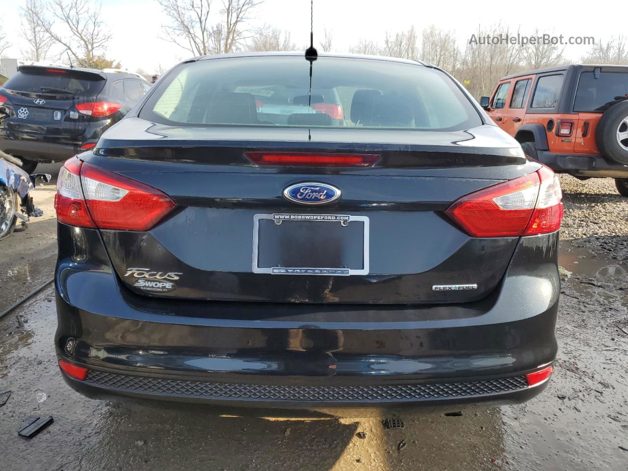 2013 Ford Focus S Black vin: 1FADP3E26DL130657