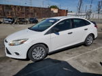 2014 Ford Focus S White vin: 1FADP3E26EL312201