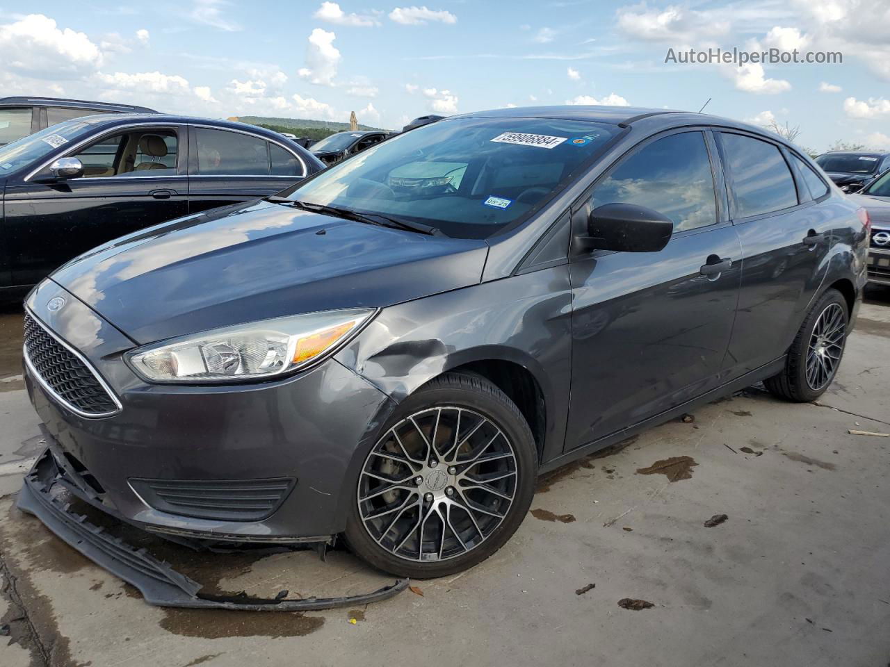 2018 Ford Focus S Charcoal vin: 1FADP3E26JL325671