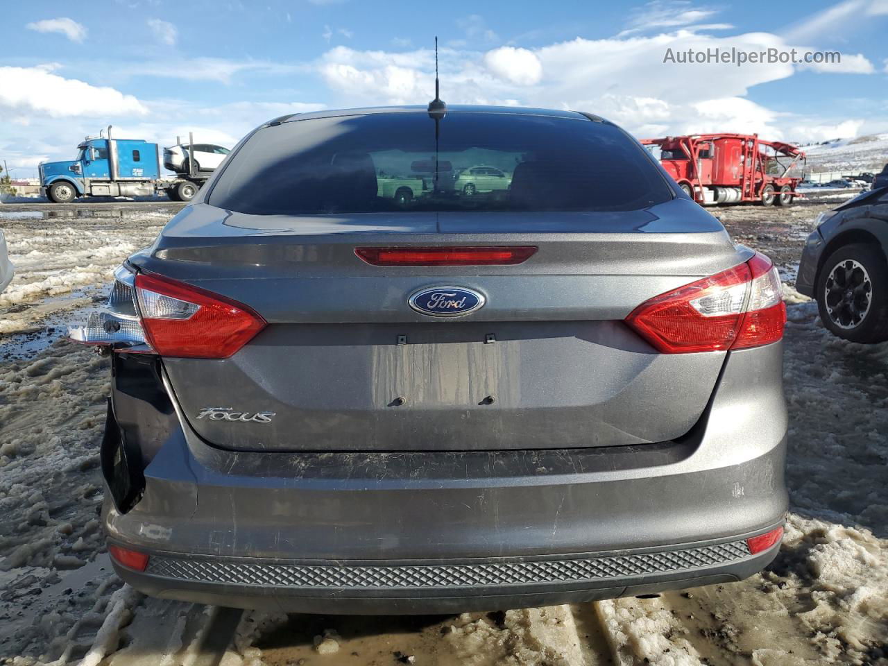 2013 Ford Focus S Charcoal vin: 1FADP3E27DL164154