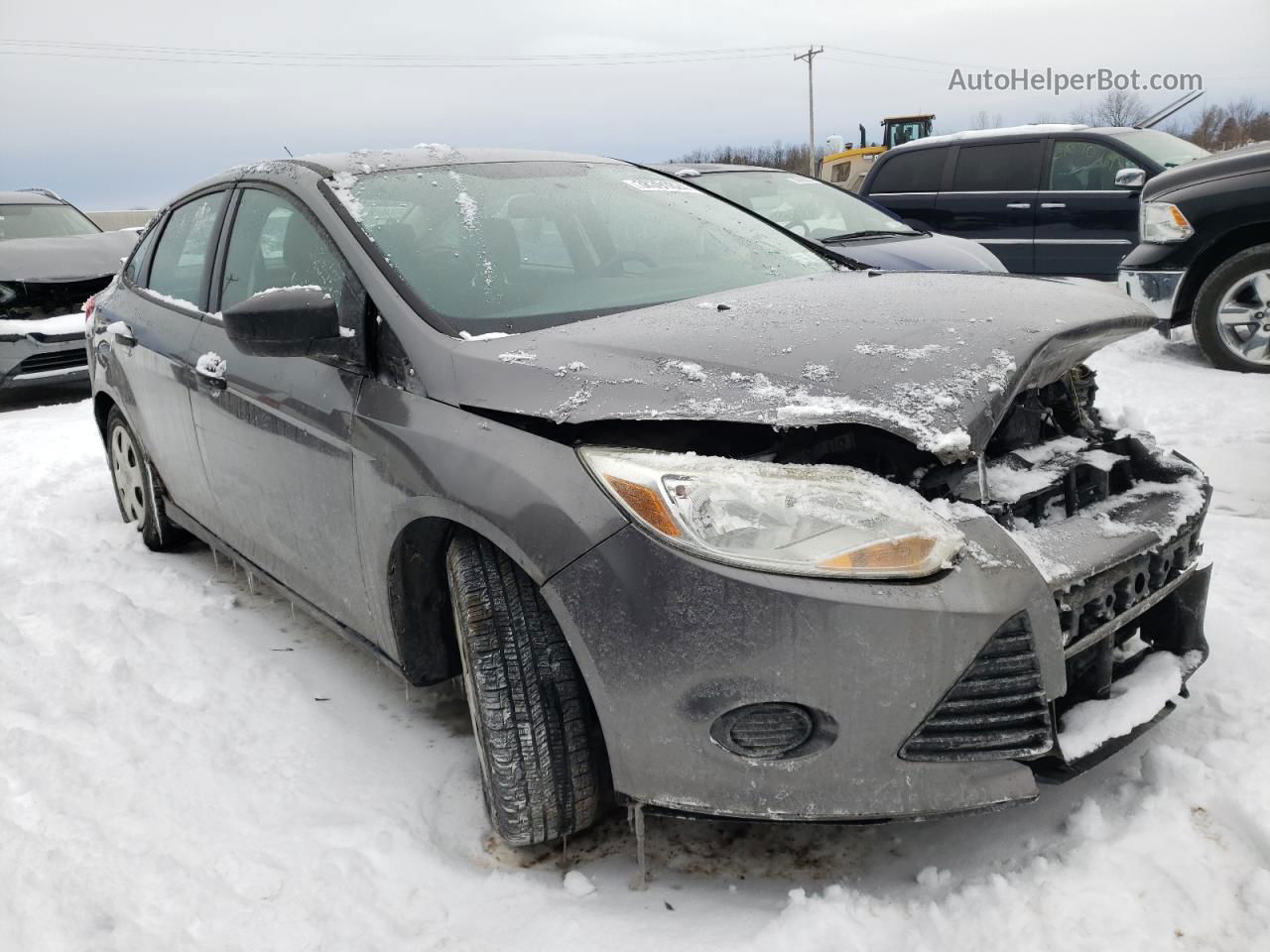 2013 Ford Focus S Gray vin: 1FADP3E27DL188132