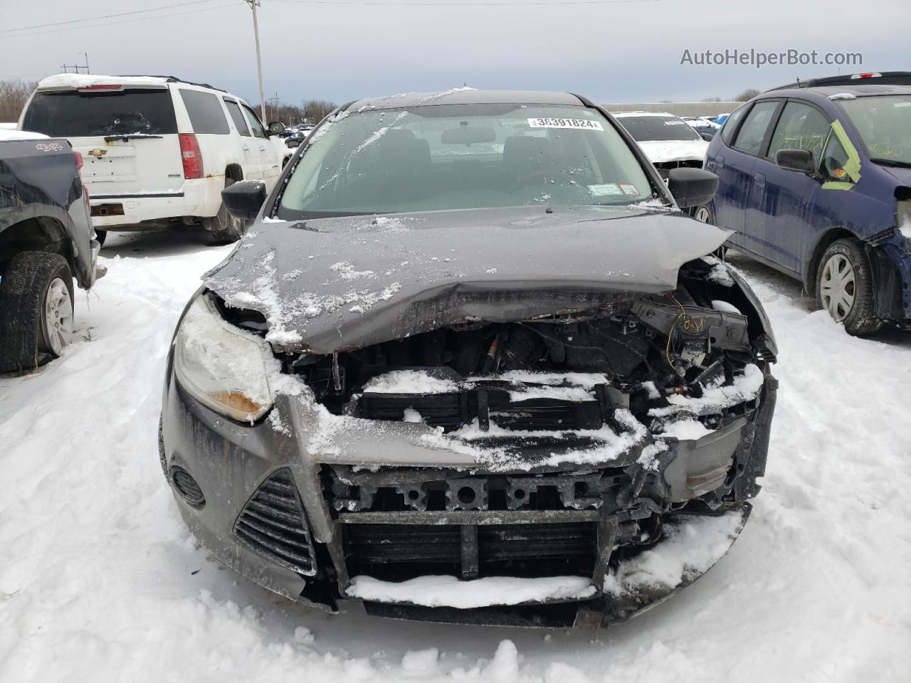 2013 Ford Focus S Gray vin: 1FADP3E27DL188132