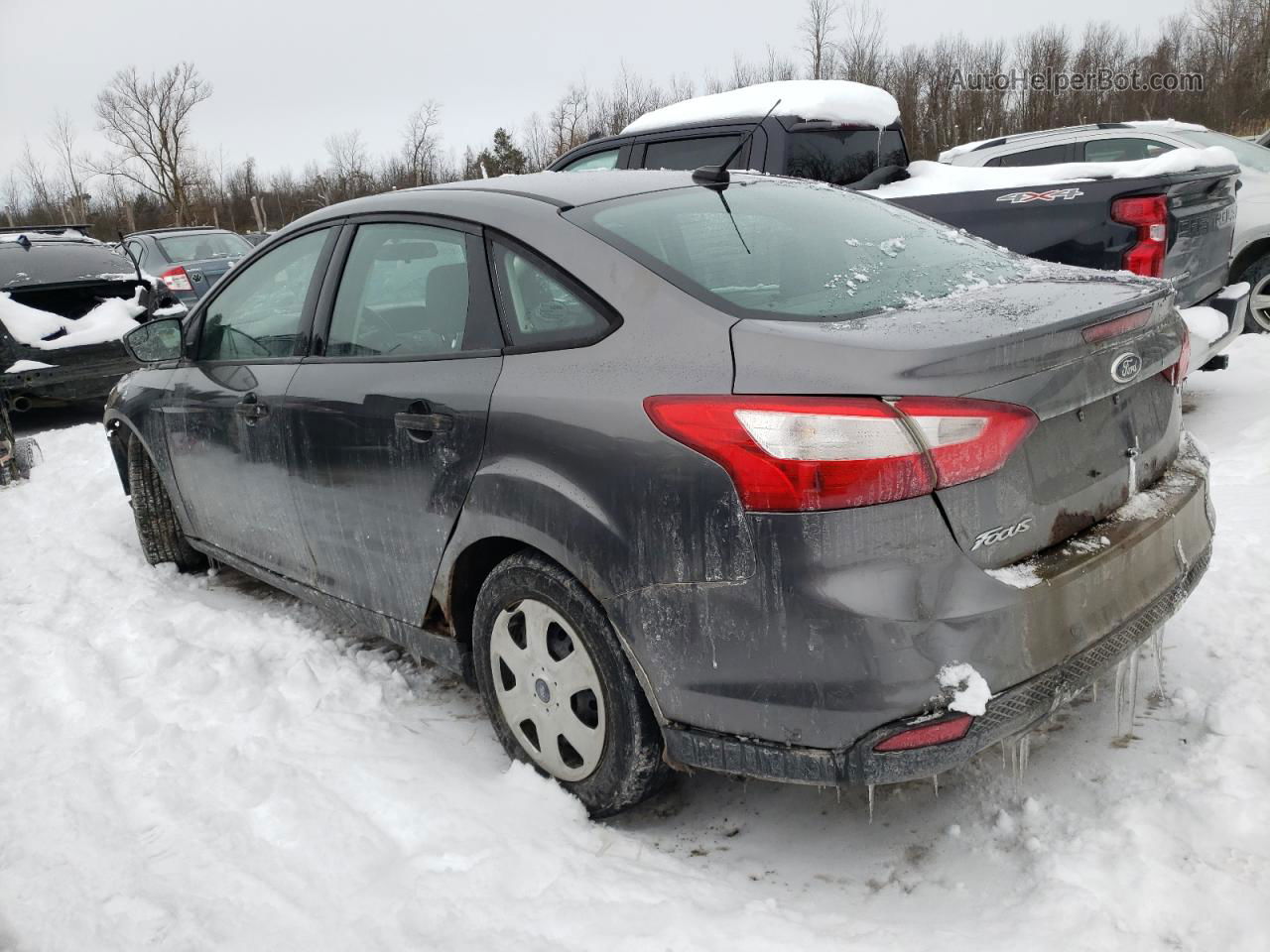 2013 Ford Focus S Gray vin: 1FADP3E27DL188132