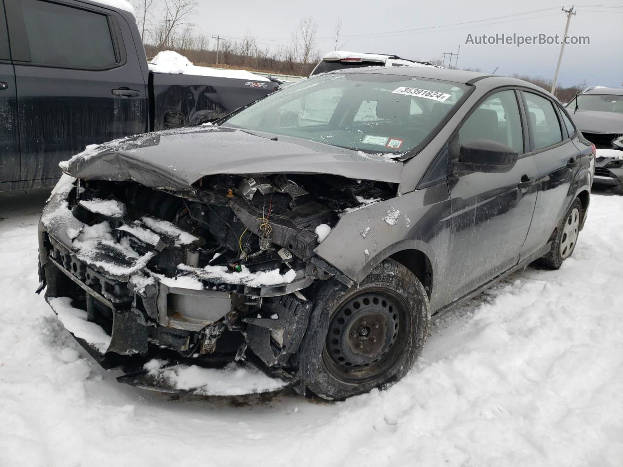 2013 Ford Focus S Gray vin: 1FADP3E27DL188132