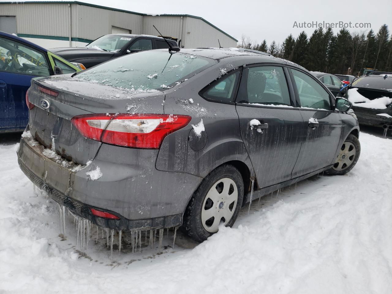 2013 Ford Focus S Gray vin: 1FADP3E27DL188132