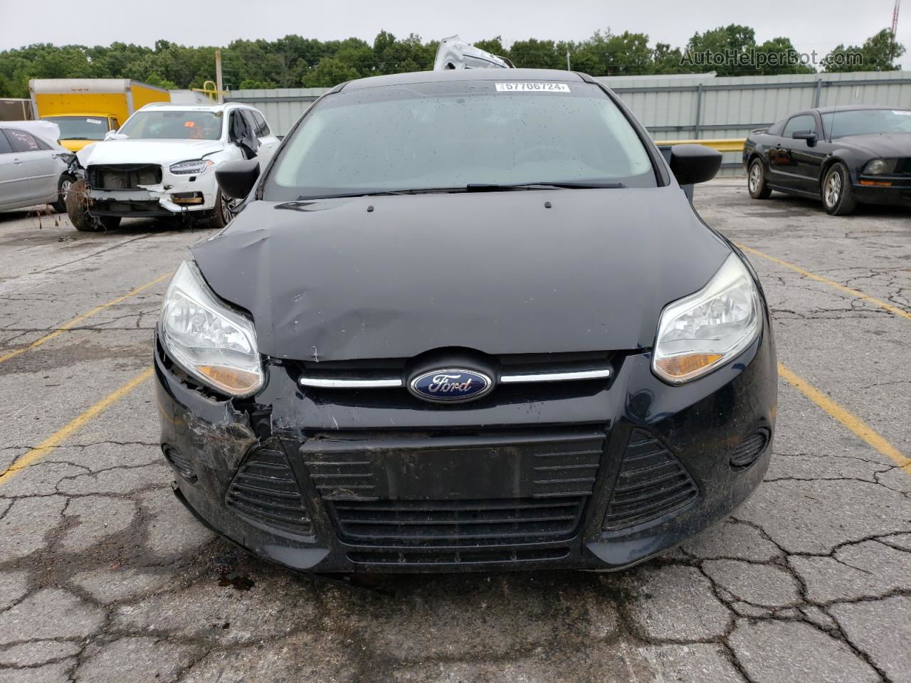 2014 Ford Focus S Black vin: 1FADP3E27EL276230