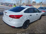 2016 Ford Focus S White vin: 1FADP3E27GL377514