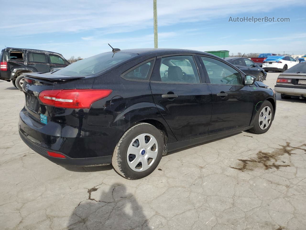 2018 Ford Focus S Black vin: 1FADP3E27JL201280