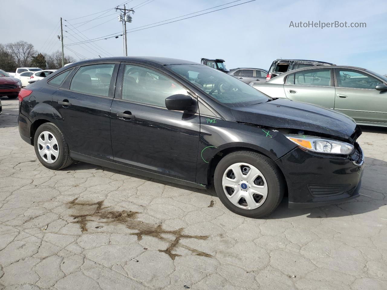 2018 Ford Focus S Black vin: 1FADP3E27JL201280