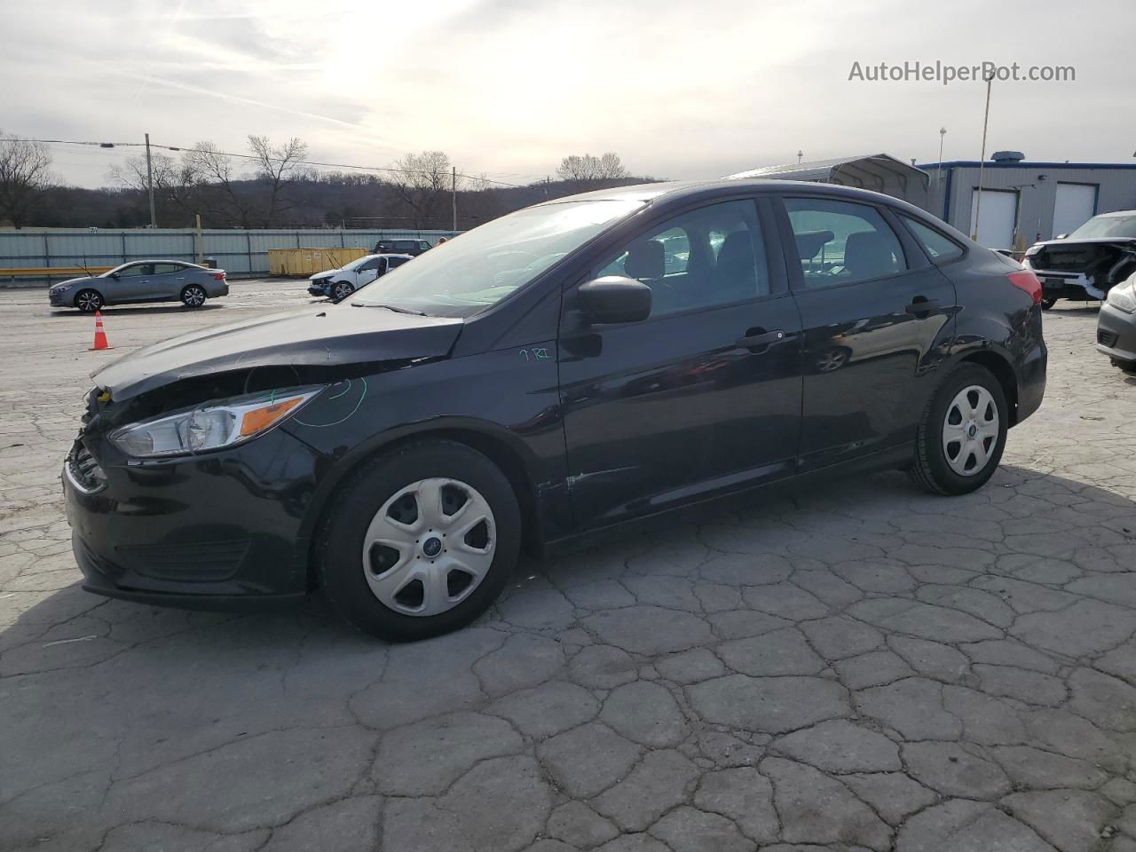 2018 Ford Focus S Black vin: 1FADP3E27JL201280