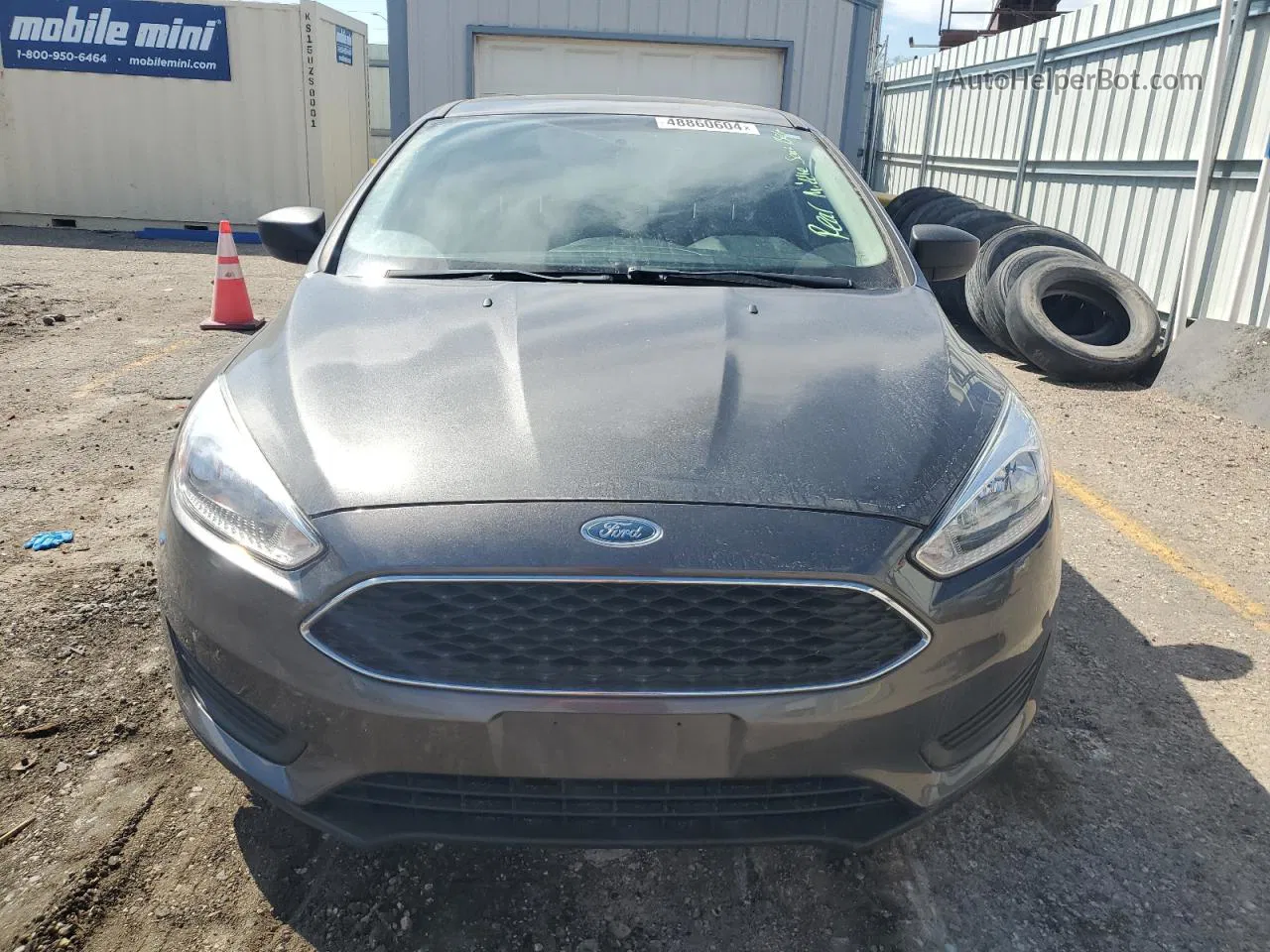 2018 Ford Focus S Gray vin: 1FADP3E27JL244355