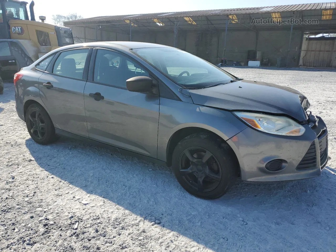 2014 Ford Focus S Gray vin: 1FADP3E28EL104515