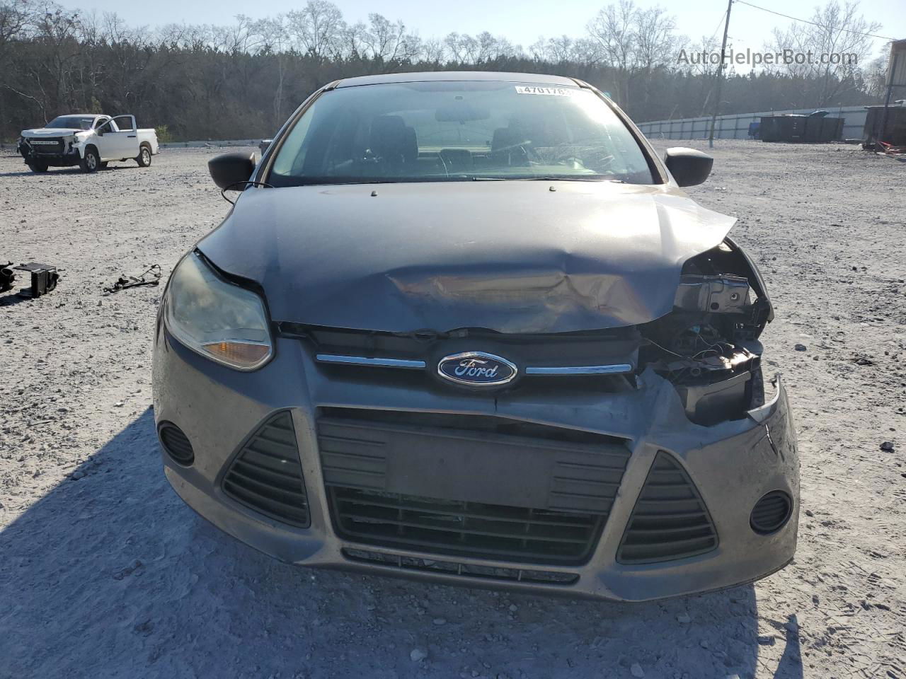 2014 Ford Focus S Gray vin: 1FADP3E28EL104515