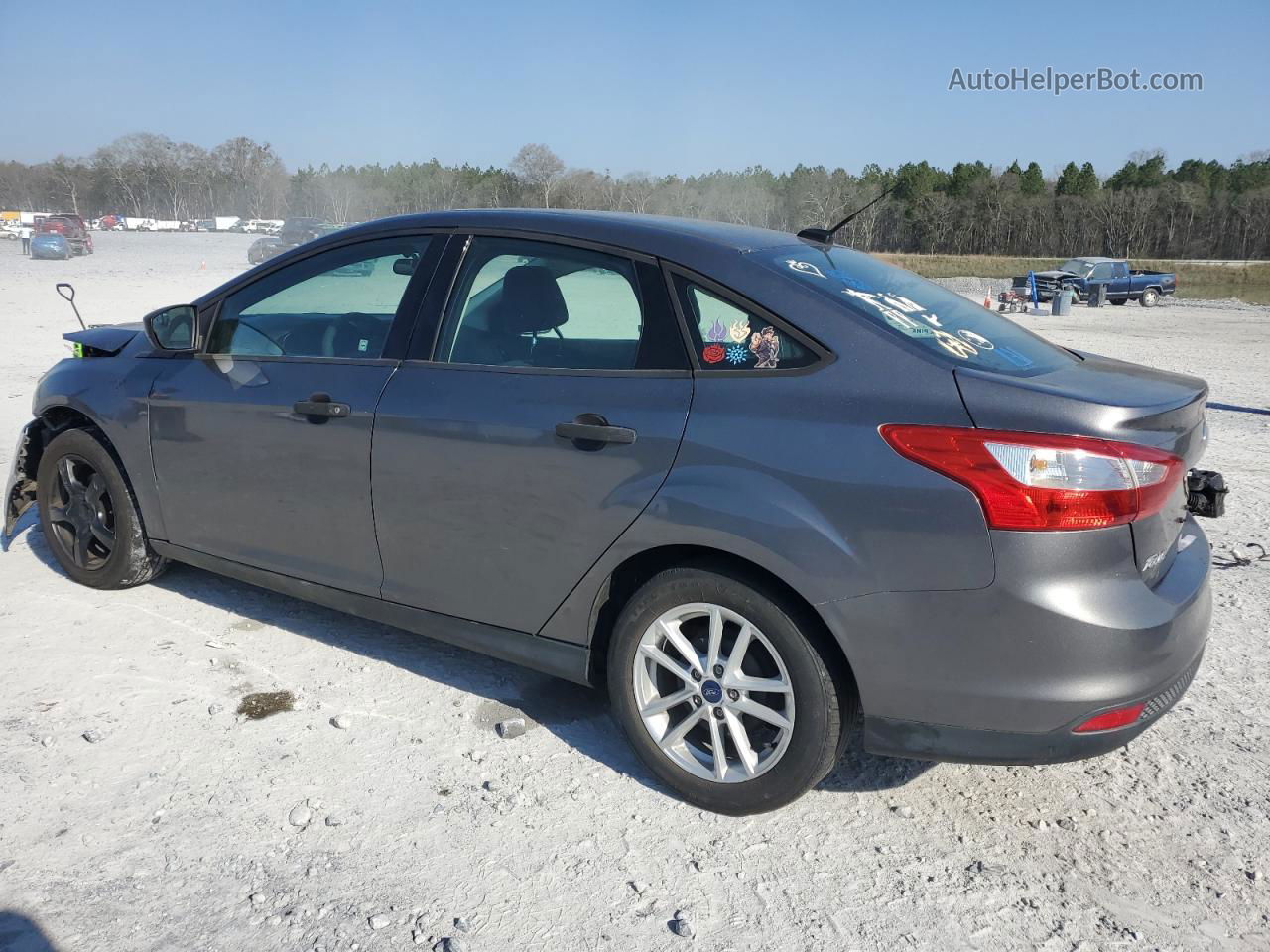 2014 Ford Focus S Gray vin: 1FADP3E28EL104515