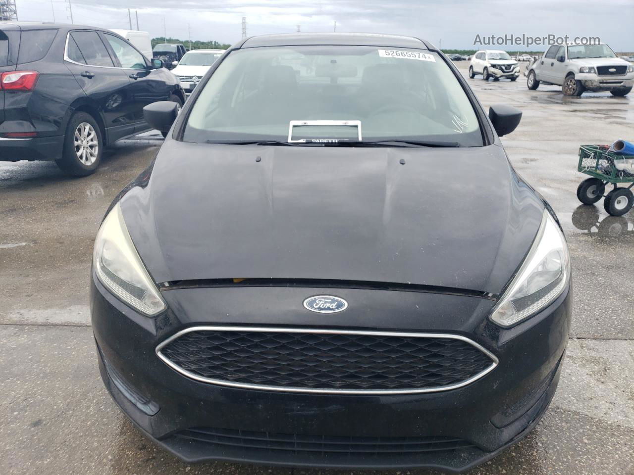 2017 Ford Focus S Black vin: 1FADP3E28HL276676