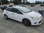 2014 Ford Focus S White vin: 1FADP3E29EL132534