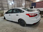 2014 Ford Focus S White vin: 1FADP3E29EL140391