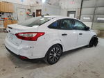 2014 Ford Focus S White vin: 1FADP3E29EL140391