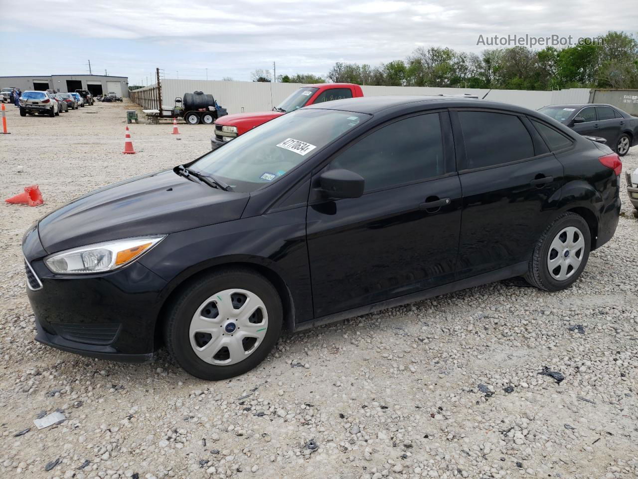 2017 Ford Focus S Black vin: 1FADP3E29HL219290