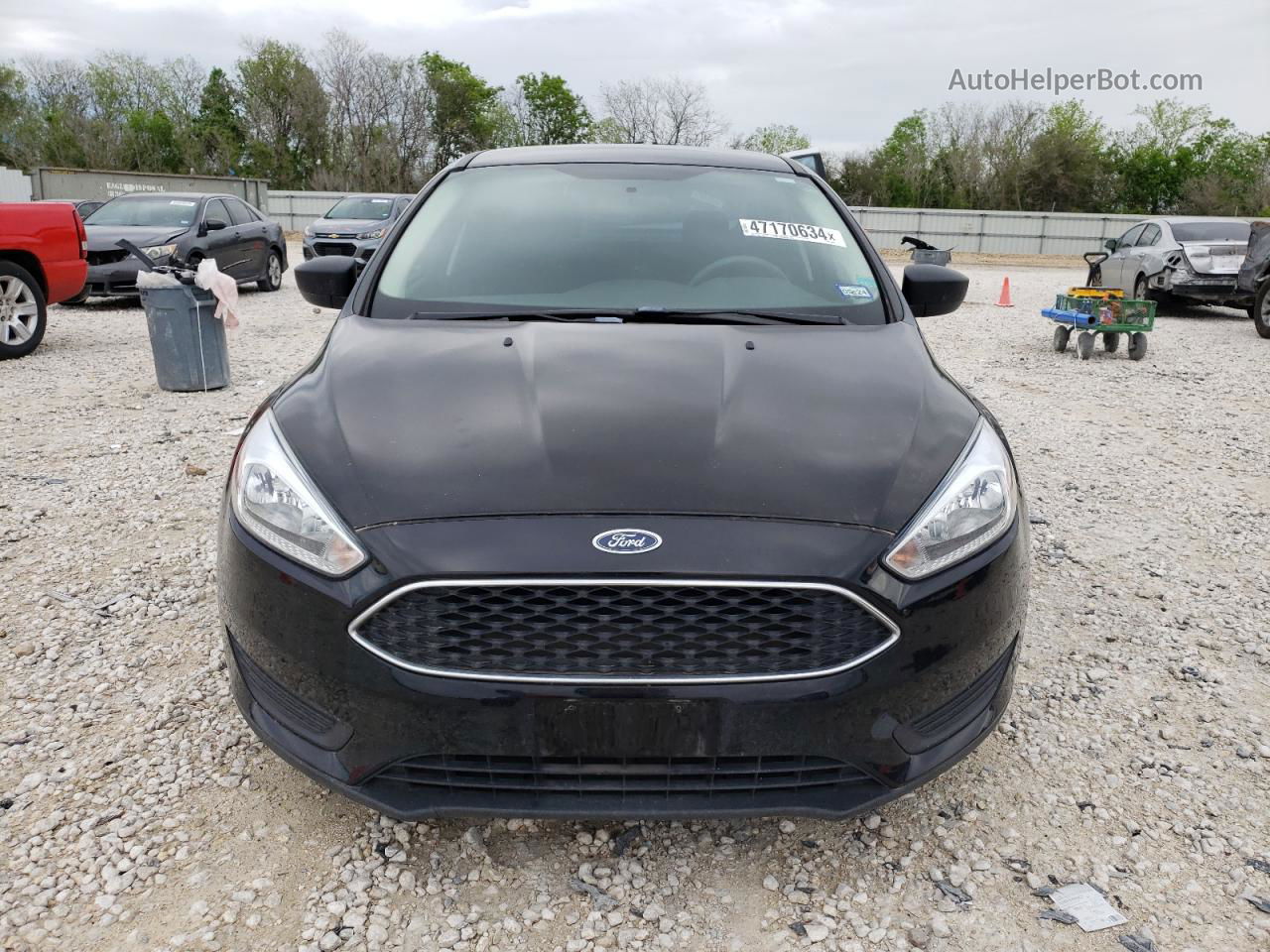 2017 Ford Focus S Black vin: 1FADP3E29HL219290