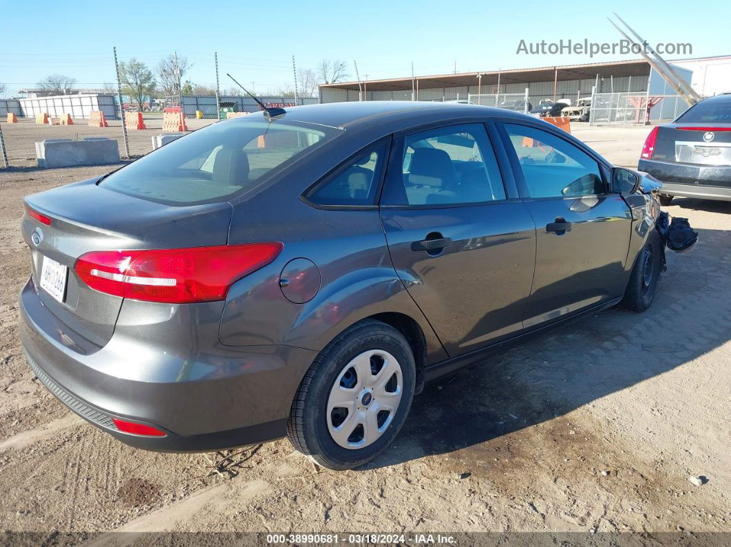 2018 Ford Focus S Gray vin: 1FADP3E29JL216606