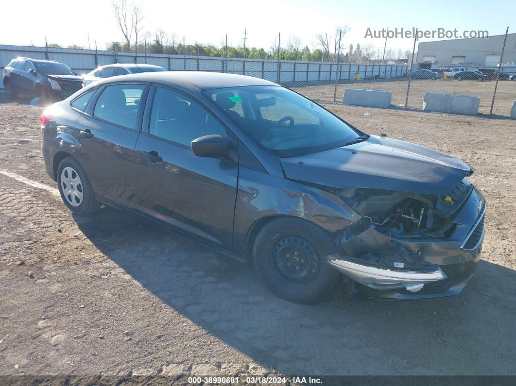 2018 Ford Focus S Gray vin: 1FADP3E29JL216606