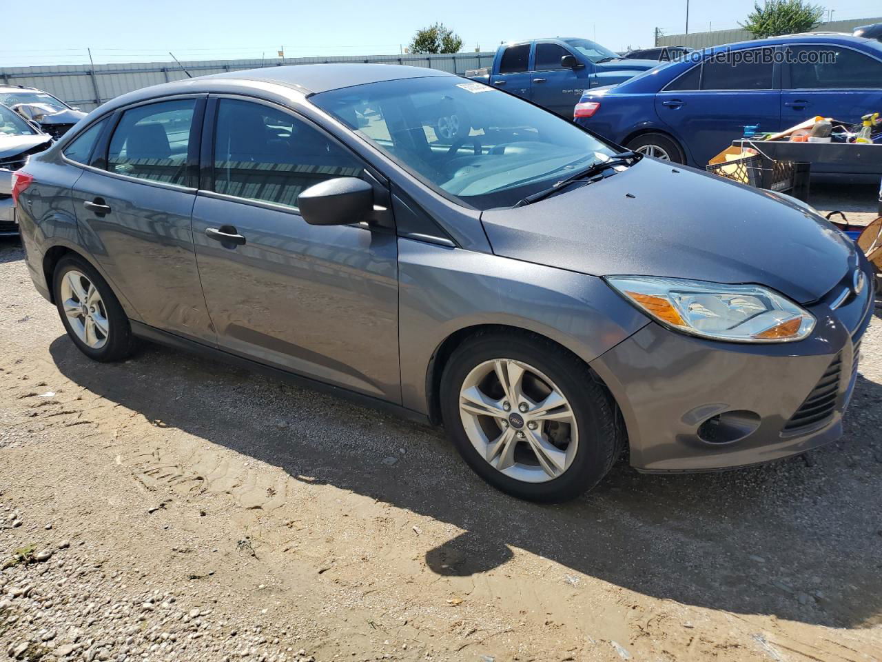 2013 Ford Focus S Gray vin: 1FADP3E2XDL183426