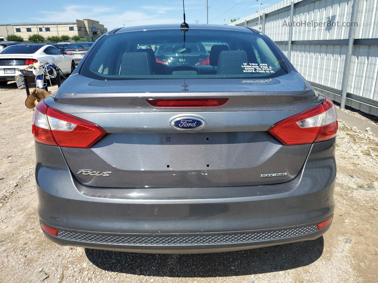 2013 Ford Focus S Gray vin: 1FADP3E2XDL183426