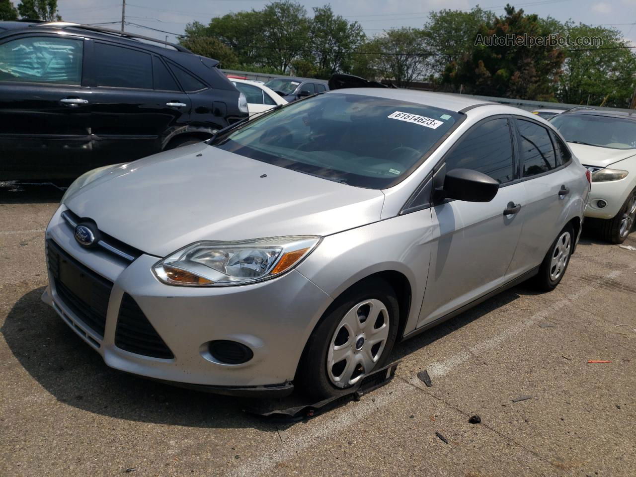 2013 Ford Focus S Silver vin: 1FADP3E2XDL300566