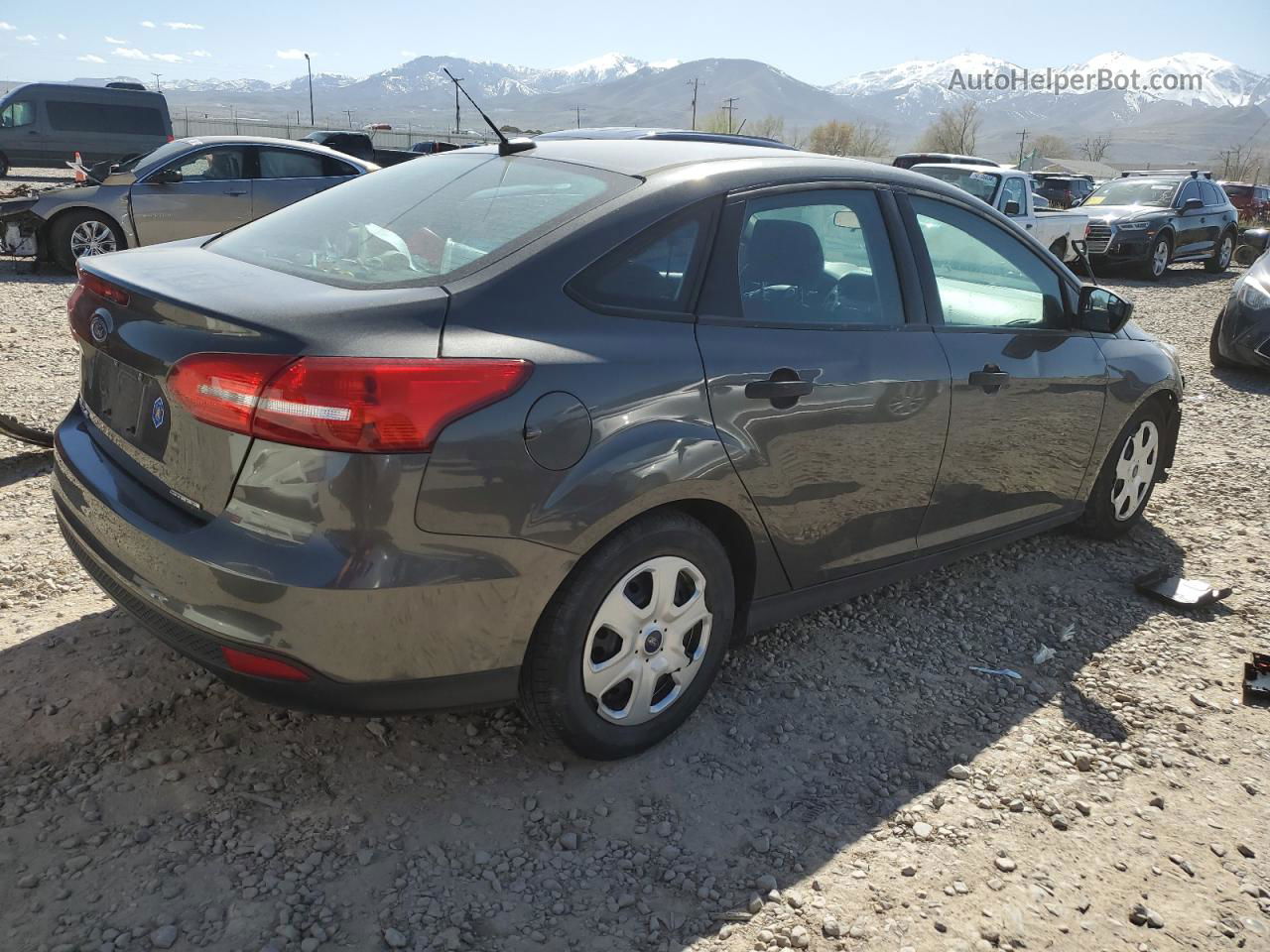 2016 Ford Focus S Gray vin: 1FADP3E2XGL315251