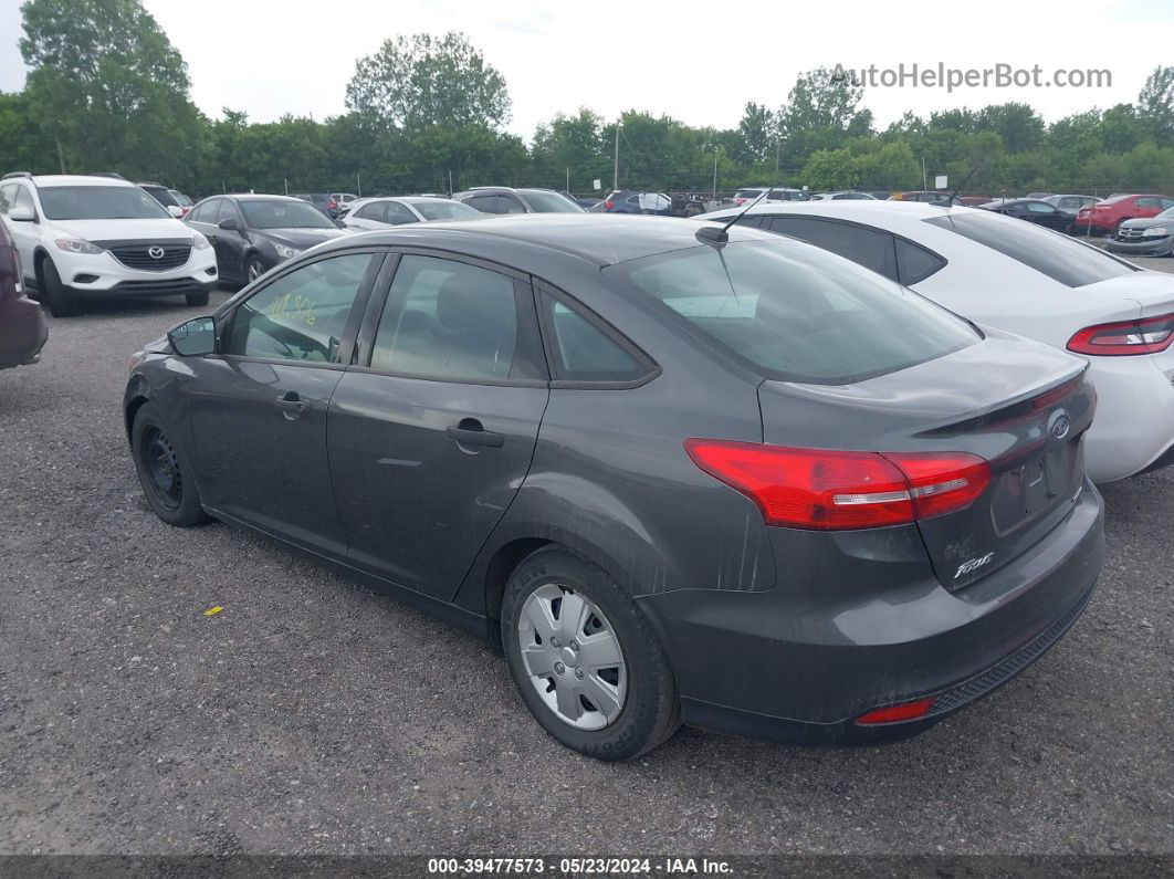 2016 Ford Focus S Gray vin: 1FADP3E2XGL335645