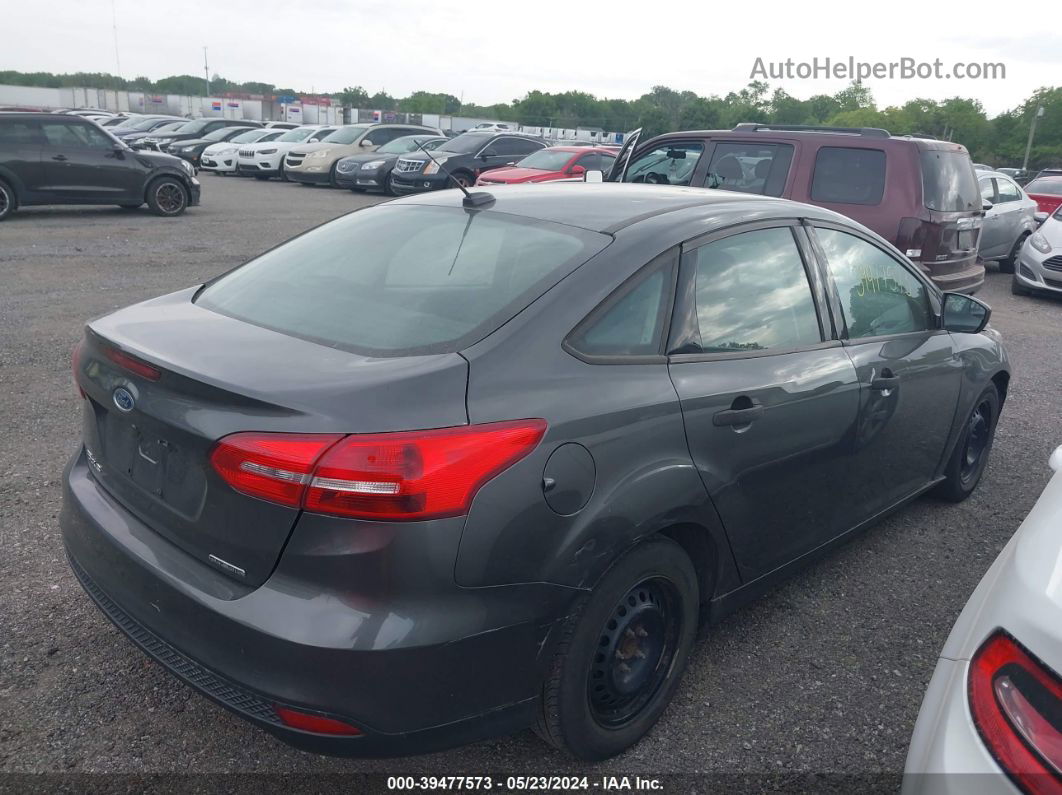 2016 Ford Focus S Gray vin: 1FADP3E2XGL335645